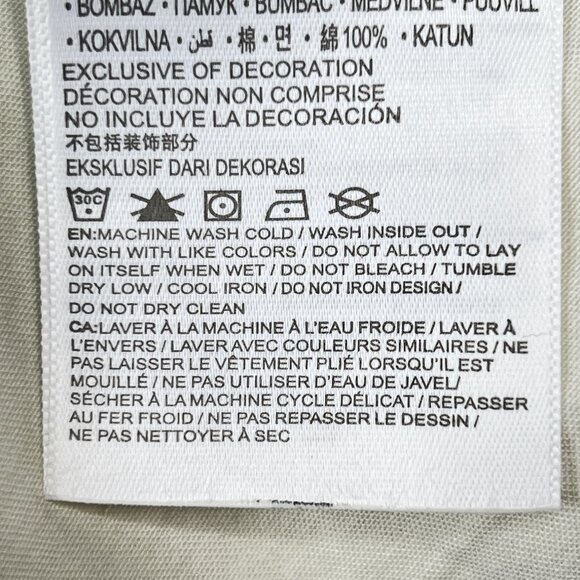 Levi's Girls' Off-White Cotton Button-Down Shirt Dress Pocket Sz M 10-12 - NWOT - Picture 11 of 12